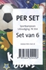 Afbeelding van Sportkampioen uitnodiging PK 934 - set van 6