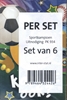 Afbeelding van Sportkampioen uitnodiging PK 934 - set van 6