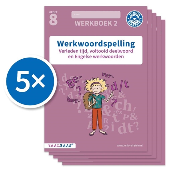 Afbeelding van Taalbaas Werkwoordspelling werkboek 2 groep 8 (Set van 5)