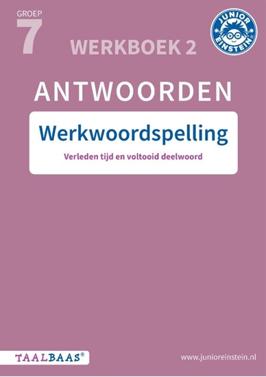 Afbeelding van Taalbaas Werkwoordspelling groep 7 antwoordenboek 2