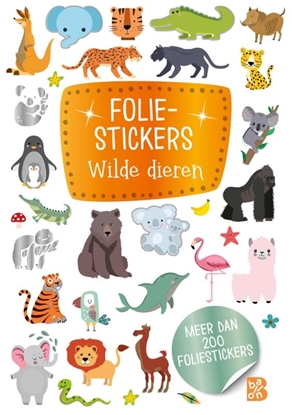 Afbeeldingen van Glitterstickers Foliestickers - Wilde dieren