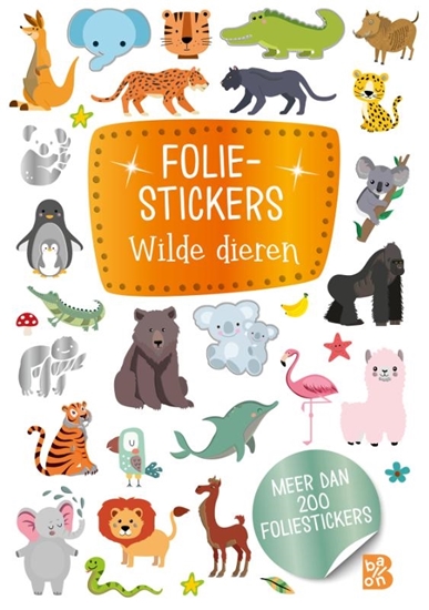 Afbeelding van Glitterstickers Foliestickers - Wilde dieren