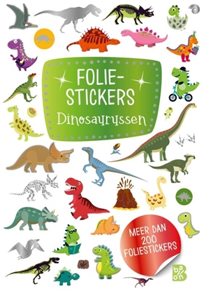 Afbeeldingen van Glitterstickers Foliestickers Dinosaurussen