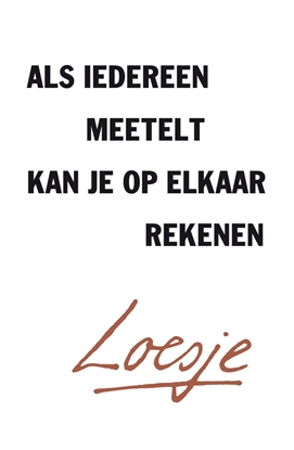 Afbeeldingen van Als iedereen meetelt, kan je op elkaar rekenen