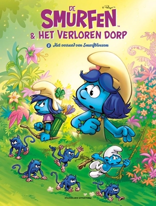Afbeeldingen van Smurfen en het verloren dorp Het verraad van Smurfbloesem