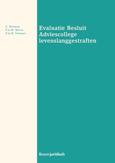 Afbeelding van Evaluatie Besluit Adviescollege levenslanggestraften