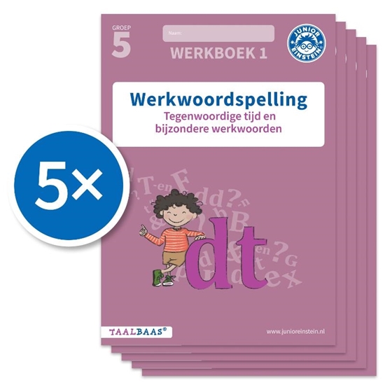 Afbeelding van Taalbaas Werkwoordspelling werkboek 1 groep 5 (Set van 5)