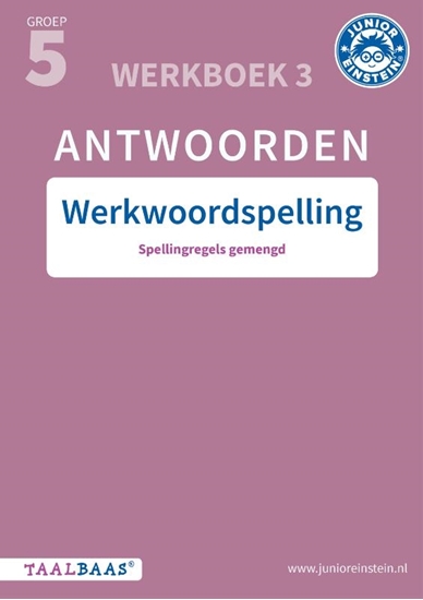 Afbeelding van Taalbaas Werkwoordspelling groep 5 antwoordenboek 3