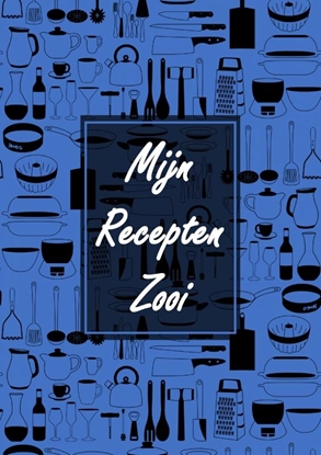 Afbeeldingen van Boek Cadeau Man / Vrouw / Collega - Blanco Recepten Invulboek - "Mijn Recepten Zooi"