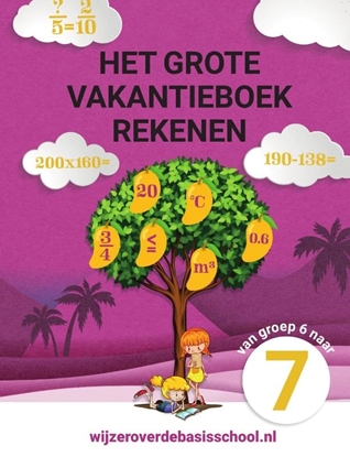Afbeeldingen van Het grote vakantieboek rekenen - Van groep 6 naar groep 7