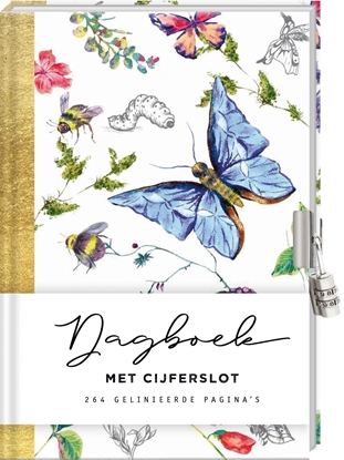 Afbeeldingen van Dagboek met cijferslot voor volwassenen - Botanical