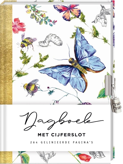 Afbeelding van Dagboek met cijferslot voor volwassenen - Botanical