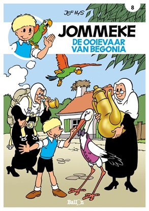 Afbeeldingen van Jommeke strip - nieuwe look De ooievaar van Begonia