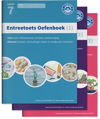 Afbeeldingen van Entreetoets oefenboek compleet 1, 2 en 3