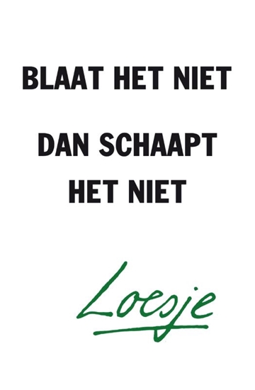 Afbeelding van Blaat het niet dan schaapt het niet