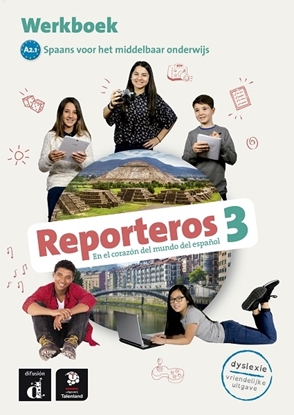 Afbeeldingen van Reporteros Reporteros 3 - Werkboek - Talenland versie A2.1 Werkboek