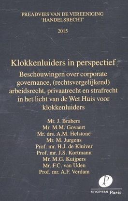 Afbeeldingen van Preadviezen Vereeniging 'Handelsrecht' Klokkenluiders in perspectief 2015