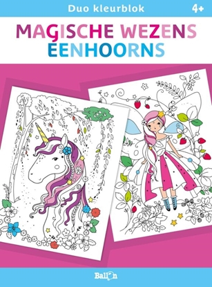 Afbeeldingen van Duo kleurblokken Magische wezens en eenhoorns