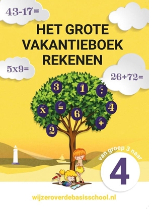 Afbeeldingen van Het grote vakantieboek rekenen - Van groep 3 naar groep 4