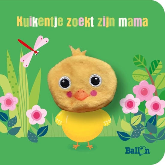 Afbeelding van Kartonboek met vingerpopje Kuikentje zoekt zijn mama