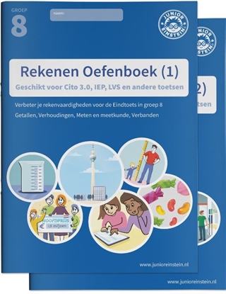 Afbeeldingen van Delen 1 en 2 Rekenen Oefenboeken Compleet