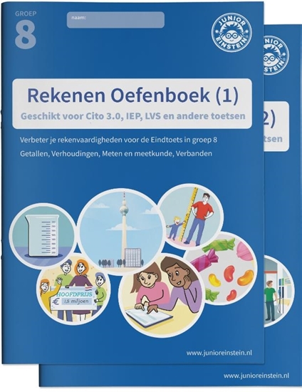 Afbeelding van Delen 1 en 2 Rekenen Oefenboeken Compleet