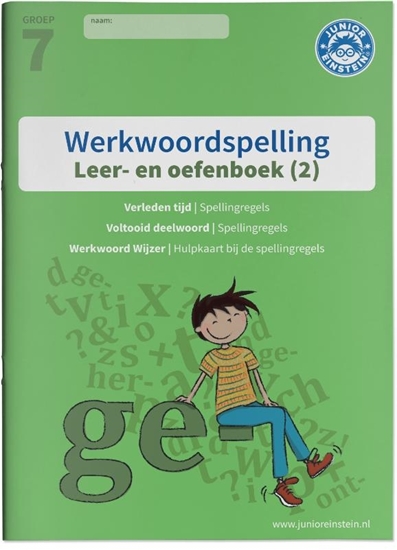 Afbeelding van Werkwoordspelling 2 spellingsoefeningen verleden tijd en voltooid deelwoord groep 7 leer- en oefenboek