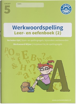 Afbeeldingen van Werkwoordspelling 2 Spellingsoefeningen verleden tijd groep 5 Leer- en Oefenboek