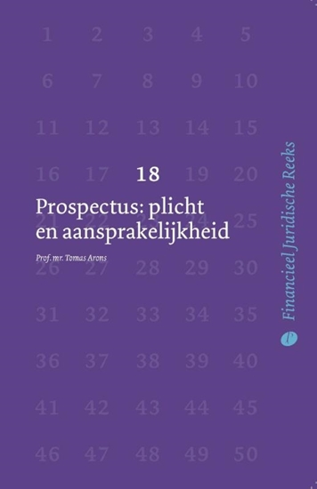Afbeelding van Financieel Juridische Reeks Prospectusaansprakelijkheid