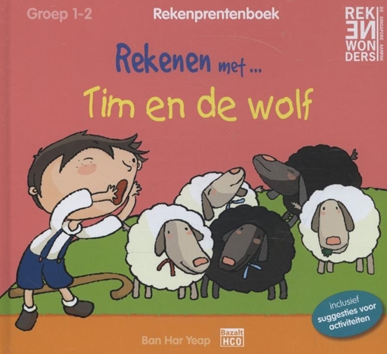 Afbeelding van Rekenprentenboeken Rekenen met Tim en de wolf groep 1-2