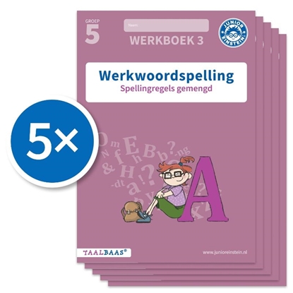 Afbeeldingen van Taalbaas Werkwoordspelling werkboek 3 groep 5 (Set van 5)