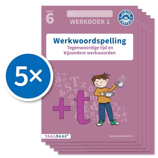 Afbeelding van Taalbaas Werkwoordspelling werkboek 1 groep 6 (Set van 5)