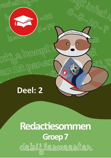 Afbeelding van Oefenboeken De Bijlesmeester Redactiesommen deel 2 groep 7