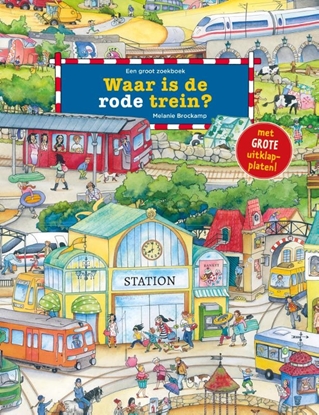 Afbeeldingen van Zoekboeken Waar is de rode trein?