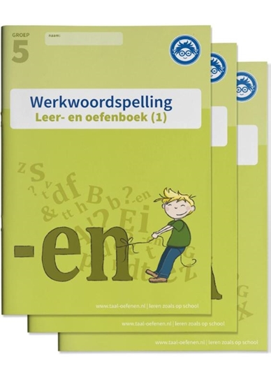 Afbeelding van Werkwoordspelling Leer- en Oefenboeken groep 5 Compleet Compleet pakket gemengde opgaven voor werkwoordspelling
