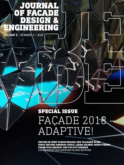 Afbeelding van Journal of Facade Design and Engineering Façade 2018 – Adaptive!