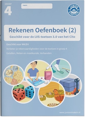 Afbeeldingen van Rekenen Oefenboek deel 2 groep 4 Geschikt voor de LVS-toetsen van het Cito 3.0 - M4/E4
