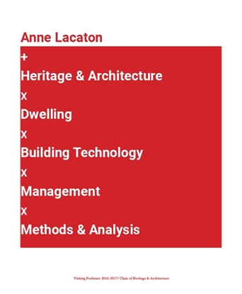 Afbeeldingen van Visiting Professor Anne Lacaton