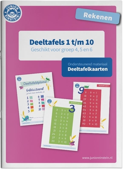 Afbeelding van Deeltafelkaarten 1 t/m 10 rekenen geschikt voor groep 4, 5 en 6