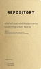 Afbeelding van Repository of Methods for Writing Urban Places