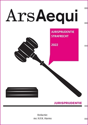 Afbeeldingen van Ars Aequi Jurisprudentie Jurisprudentie Strafrecht 2022
