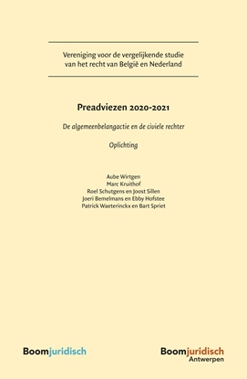 Afbeeldingen van Vereniging voor de vergelijkende studie van het recht in Belgie en Nederland Preadviezen 2020-2021