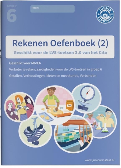 Afbeelding van Deel 2 Rekenen Oefenboek deel 2 groep 6