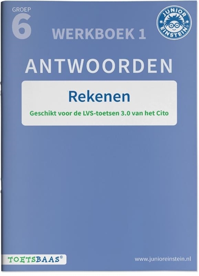 Afbeelding van Toetsbaas Rekenen antwoordenboek groep 6 Werkboek 1