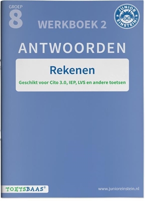 Afbeeldingen van Toetsbaas Rekenen antwoordenboek groep 8 Werkboek 2