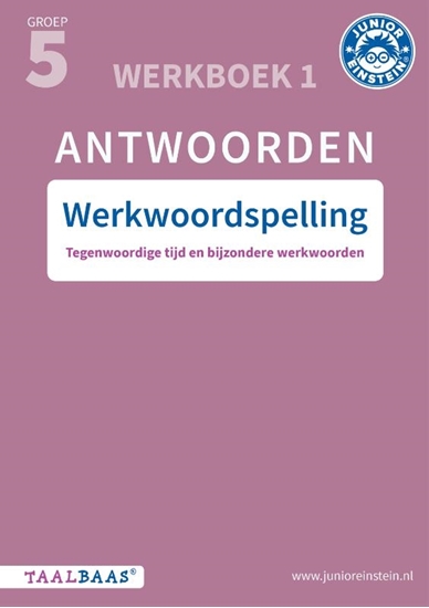 Afbeelding van Taalbaas Werkwoordspelling groep 5 antwoordenboek 1