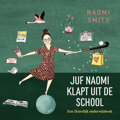 Afbeeldingen van Juf Naomi klapt uit de school