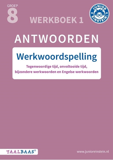 Afbeelding van Taalbaas Werkwoordspelling groep 8 antwoordenboek 1
