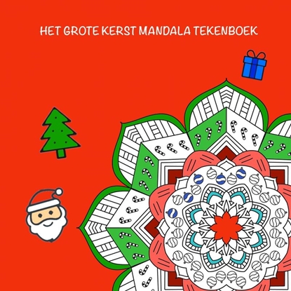 Afbeeldingen van Het grote Kerst Mandala tekenboek