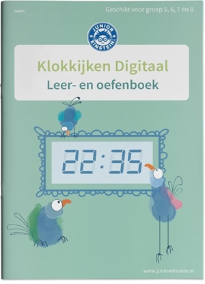 Afbeeldingen van Klokkijken Digitale klok Geschikt voor groep 5,6 7 en 8 Leer- en oefenboek (2)